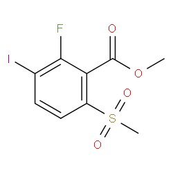 Methyl 2-Fluoro-3-iodo-6-(Methylsulfonyl)benzoate structure