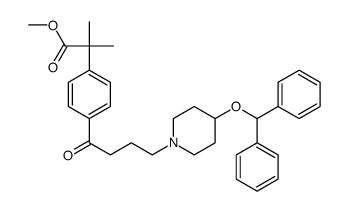 methyl 2-[4-[4-(4-benzhydryloxypiperidin-1-yl)butanoyl]phenyl]-2-methylpropanoate Structure