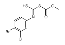 ethyl (4-bromo-3-chlorophenyl)carbamothioylsulfanylformate Structure