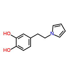 (9CI)-4-[2-(1H-吡咯-1-基)乙基]-1,2-苯二醇结构式