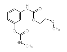 Carbanilic acid, m-hydroxy-, 2-methoxyethyl ester, methylcarbamate结构式