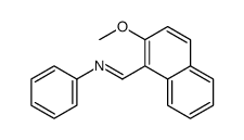 Aniline, N-[(2-methoxy-1-naphthyl)methylene]- structure