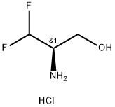 (R)-2-氨基-3,3-二氟丙-1-醇盐酸盐结构式