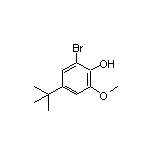 2-Bromo-4-(tert-butyl)-6-methoxyphenol Structure