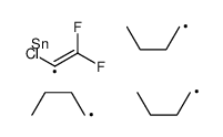 1-Chloro-2,2-difluoroethenyl-tributyltin结构式