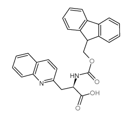 FMOC-β-(2-QUINOLYL)-D-ALA-OH structure