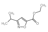 Ethyl 3-isopropylisoxazole-5-carboxylate structure