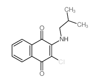 1,4-Naphthalenedione,2-chloro-3-[(2-methylpropyl)amino]- structure