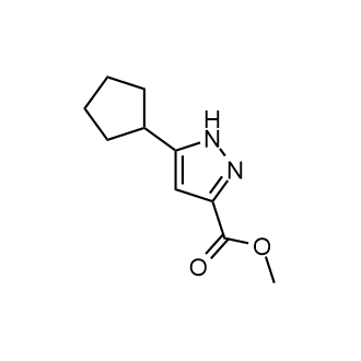 methyl5-cyclopentyl-1H-pyrazole-3-carboxylate Structure