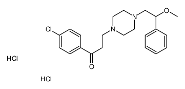 1-(4-chlorophenyl)-3-[4-(2-methoxy-2-phenylethyl)piperazin-1-yl]propan-1-one,dihydrochloride Structure