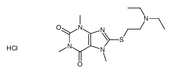 diethyl-[2-(1,3,7-trimethyl-2,6-dioxopurin-8-yl)sulfanylethyl]azanium,chloride结构式