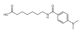 7-(4-(dimethylamino)benzamido)heptanoic acid结构式