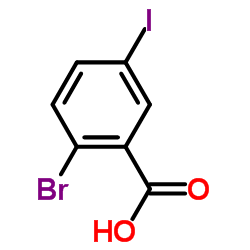 2-溴-5-碘苯甲酸结构式
