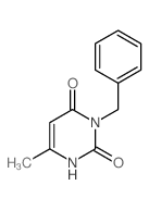 2,4(1H,3H)-Pyrimidinedione,6-methyl-3-(phenylmethyl)- structure