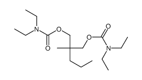 Bis(N,N-diethylcarbamic acid)2-methyl-2-propyltrimethylene ester Structure