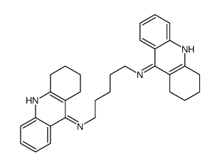 N,N'-bis(1,2,3,4-tetrahydroacridin-9-yl)pentane-1,5-diamine Structure