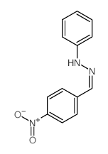 N-[(4-nitrophenyl)methylideneamino]aniline structure