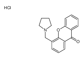 4-(pyrrolidin-1-ylmethyl)xanthen-9-one,hydrochloride Structure