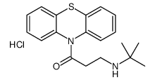 3-(tert-butylamino)-1-phenothiazin-10-ylpropan-1-one,hydrochloride Structure