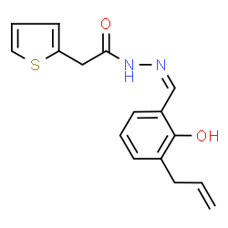 N'-(3-allyl-2-hydroxybenzylidene)-2-(2-thienyl)acetohydrazide picture