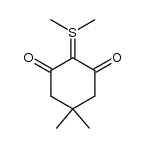 2-dimethylsulfuranylidene-5,5-dimethylcyclohexane-1,3-dione结构式