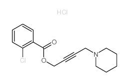 4-(1-piperidyl)but-2-ynyl 2-chlorobenzoate结构式