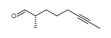 (S)-2-methyl-oct-6-ynal结构式