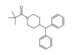 1-(4-benzhydrylpiperidin-1-yl)-2,2-dimethylpropan-1-one Structure