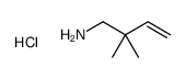 2,2-dimethylbut-3-en-1-amine,hydrochloride结构式