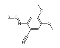 3,4-Dimethoxy-6-isothiocyanatobenzonitrile结构式