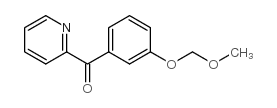 [3-(甲氧基甲氧基)苯基](吡啶-2-基)甲酮结构式