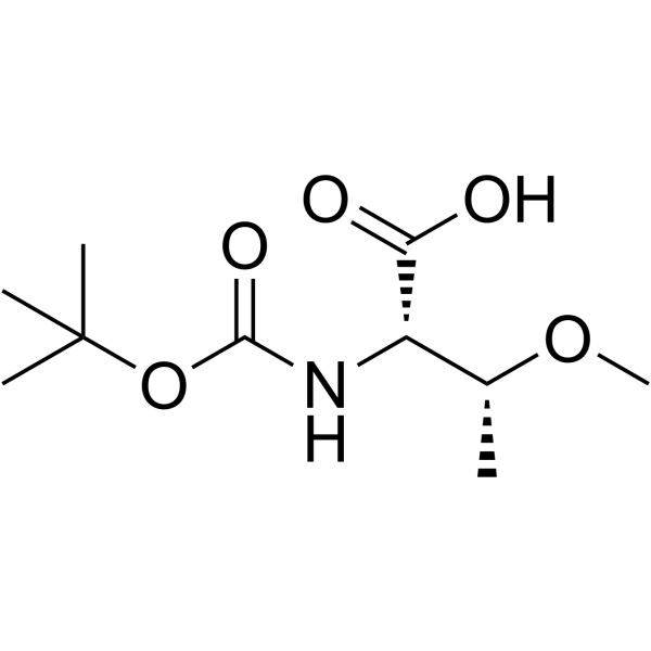 BOC-O-甲基L-苏氨酸结构式