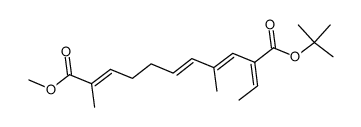 (3E,5E,9E)-tert-butyl [(2E)-ethylidene]-4,10-dimethyl-11-oxo-11-methoxy-undeca-3,5,9-trienoate Structure