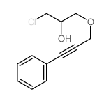 2-Propanol,1-chloro-3-[(3-phenyl-2-propyn-1-yl)oxy]- Structure