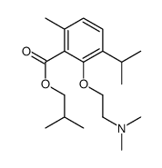 3-[2-(Dimethylamino)ethoxy]-p-cymene-2-carboxylic acid isobutyl ester structure