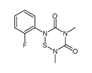 2-(2-fluorophenyl)-3,5-dioxo-4,6-dimethyl-1,2,4,6-thiatriazine Structure