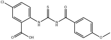 5-chloro-2-[[[(4-methoxybenzoyl)amino]thioxomethyl]amino]-benzoic acid picture