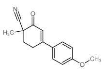 3-Cyclohexene-1-carbonitrile,4-(4-methoxyphenyl)-1-methyl-2-oxo- structure