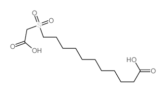 11-(carboxymethylsulfonyl)undecanoic acid Structure