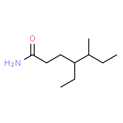 4-Ethyl-5-methylheptanamide Structure