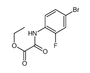 ethyl 2-(4-bromo-2-fluoroanilino)-2-oxoacetate结构式