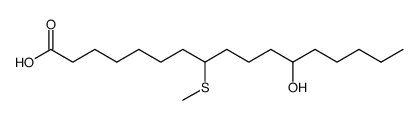 8-methylthio-12-hydroxyheptadecanoic acid Structure