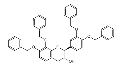 (-)-3',4',7,8-tetra-O-benzyl-mesquitol结构式