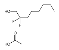 acetic acid,2,2-difluorooctan-1-ol结构式