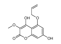 4,7-dihydroxy-3-methoxy-5-prop-2-enoxychromen-2-one Structure