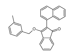 3-[(3-methylphenyl)methoxy]-2-naphthalen-1-ylinden-1-one Structure