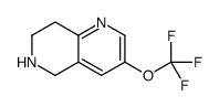 3-(trifluoromethoxy)-5,6,7,8-tetrahydro-1,6-naphthyridine Structure