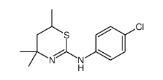 N-(4-chlorophenyl)-4,4,6-trimethyl-5,6-dihydro-1,3-thiazin-2-amine Structure