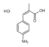 3-(4-aminophenyl)-2-methylprop-2-enoic acid,hydrochloride结构式