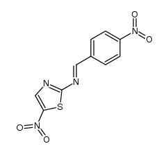 (4-nitro-benzylidene)-(5-nitro-thiazol-2-yl)-amine结构式